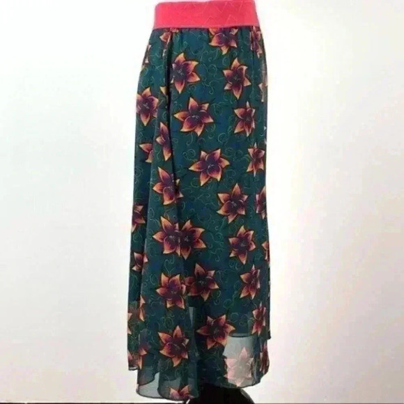 Lularoe Lola skirt 2XL 20-22 chiffon elastic - Picture 3 of 9